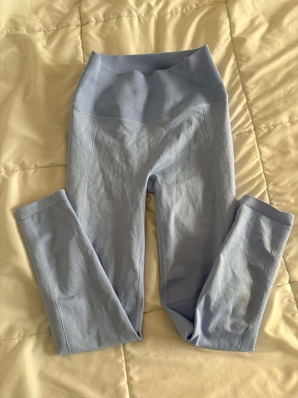 OFFLINE by Aerie Seamless High Rise 7/8 Leggings in Light Blue